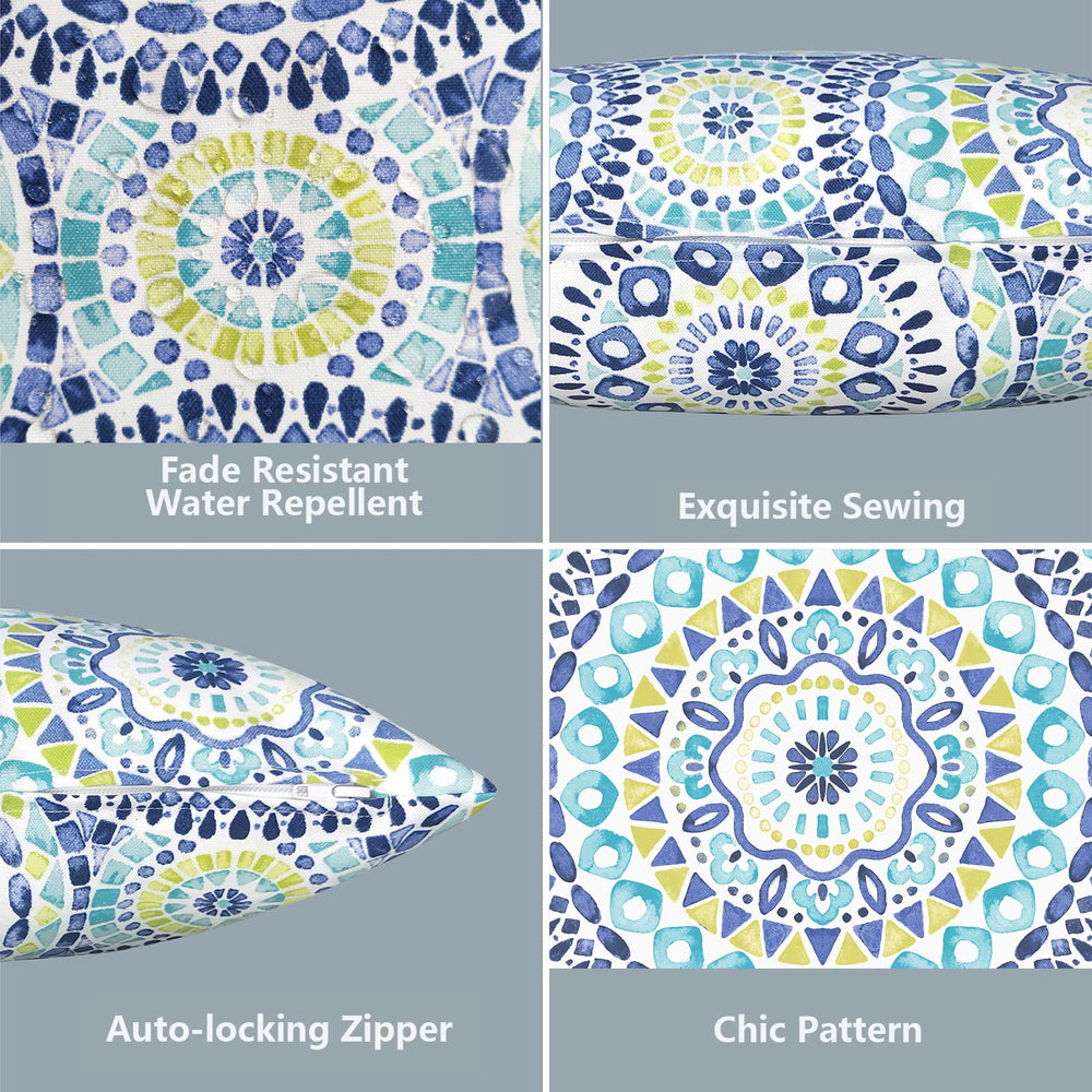 LVTXIII lumbar pillow covers on patio furniture