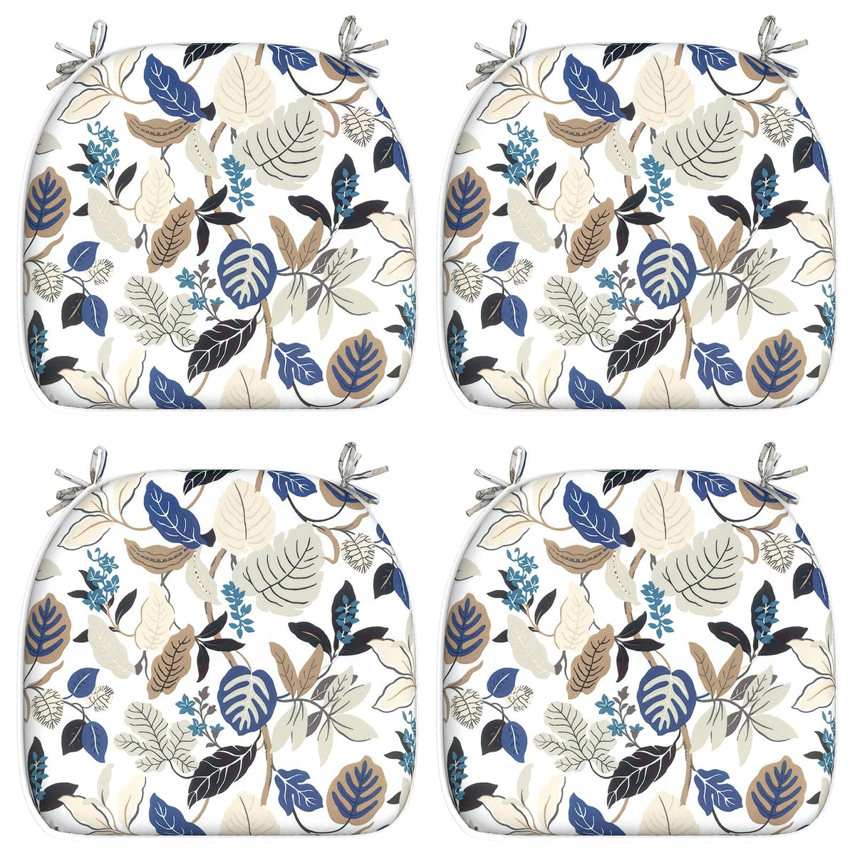 LVTXIII Outdoor Chair Cushions set of 4 in Breeze Leaves Beige