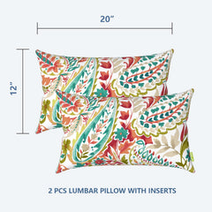 LVTXIII Outdoor Lumbar Pillow showing auto-locking zipper