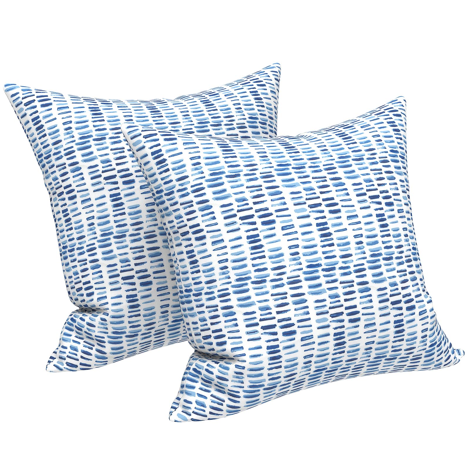 LVTXIII Outdoor Pillow Covers 20x20 inch Tropical Leaf Green front view