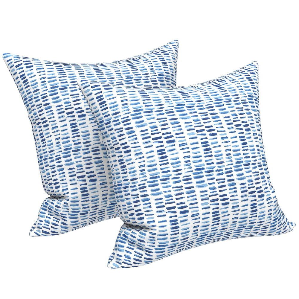 LVTXIII Outdoor Pillow Covers 20x20 inch Tropical Leaf Green front view