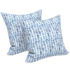 LVTXIII Outdoor Pillow Covers 20x20 inch Tropical Leaf Green front view