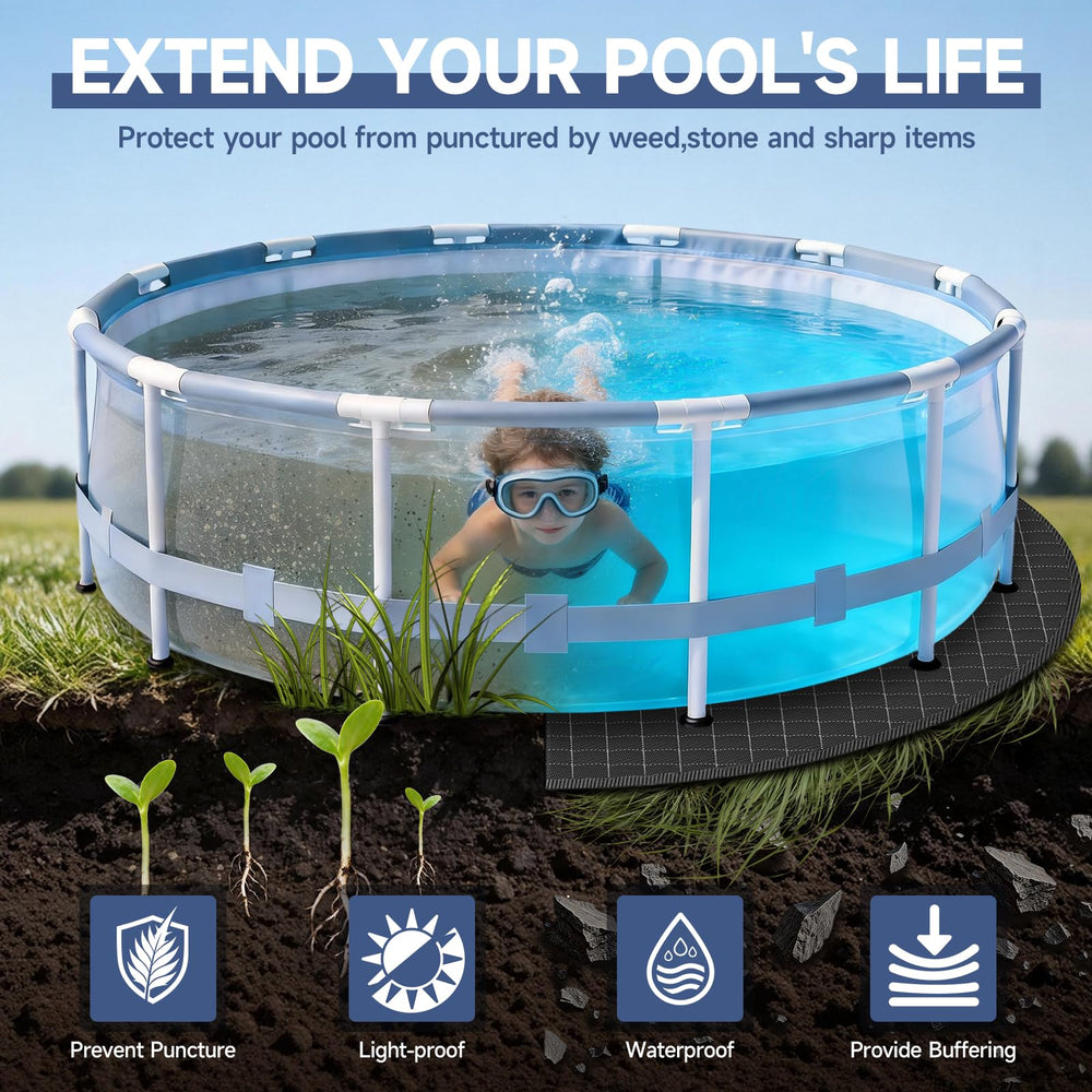 LXKCKJ 15 Ft Round Pool Liner Pad packaging detail