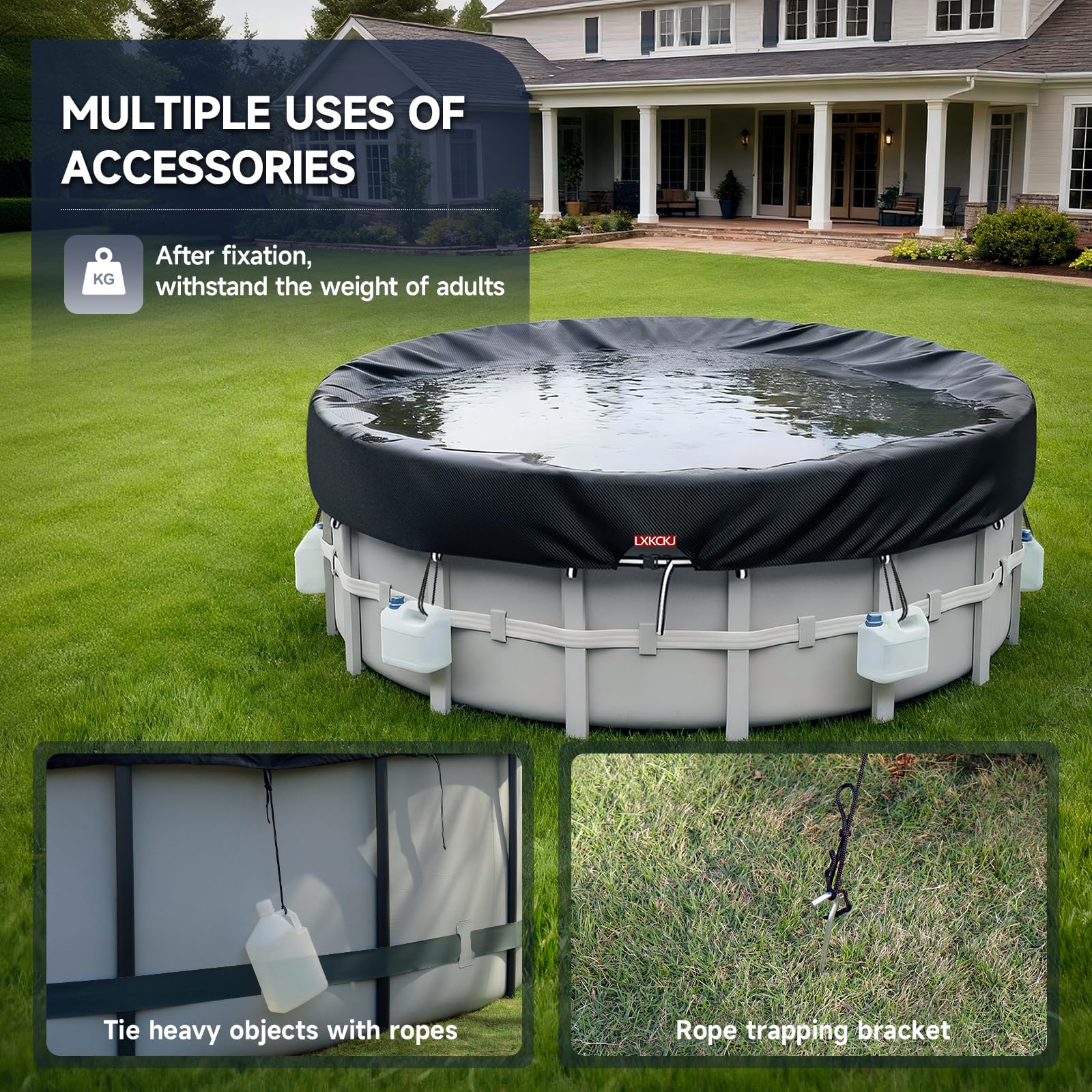 LXKCKJ Pool Cover on an above ground pool