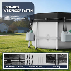 LXKCKJ Pool Cover waterproof coating detail