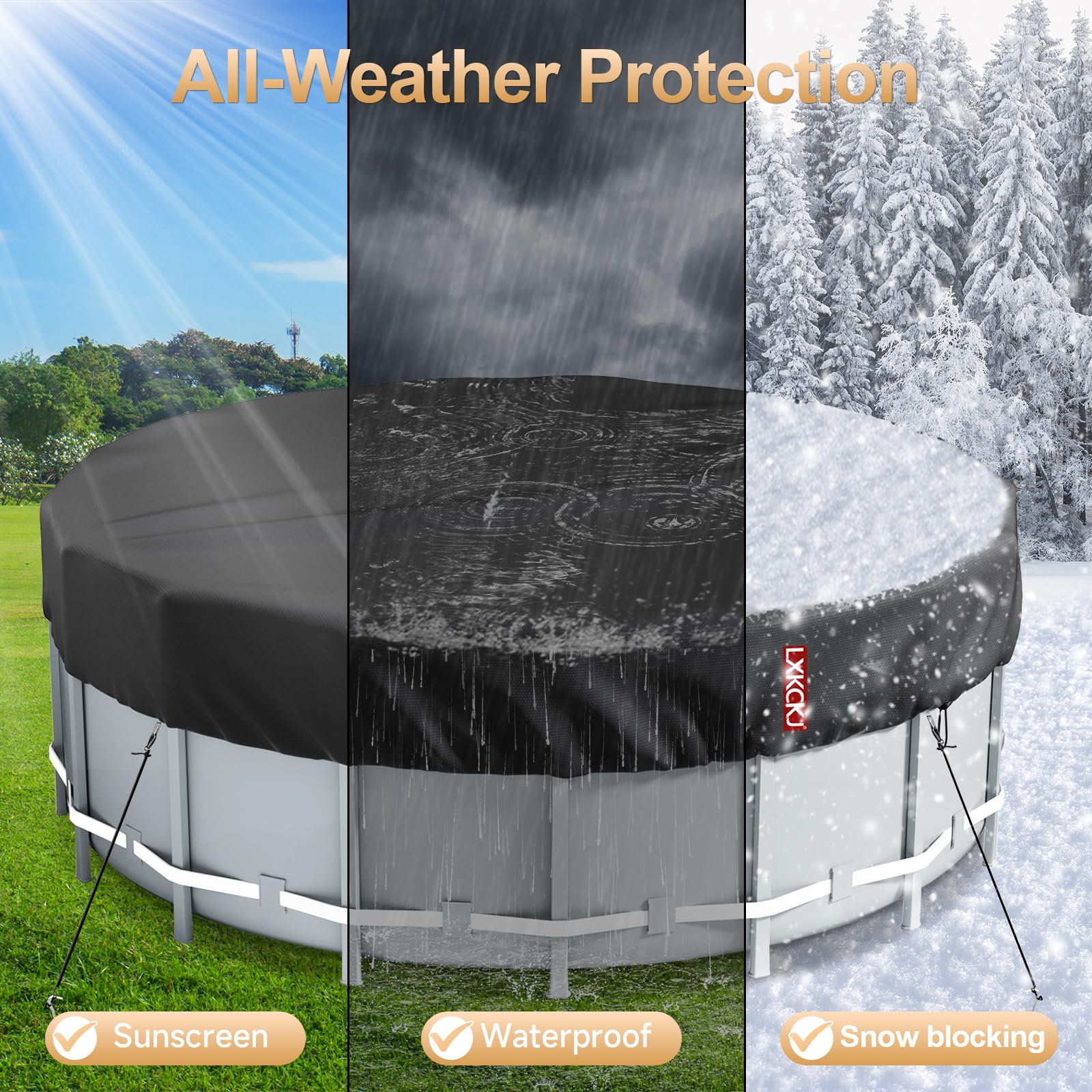 LXKCKJ Round Pool Cover packaging