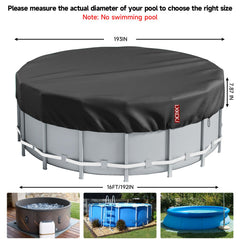 LXKCKJ Round Pool Cover with drawstring design