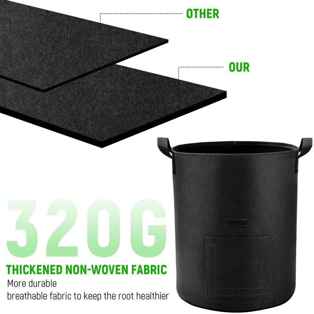 Lyincat Potato Grow Bag with potatoes visible inside
