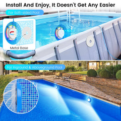 LyLmLe LED Pool Lights 40W showing installation in a pool