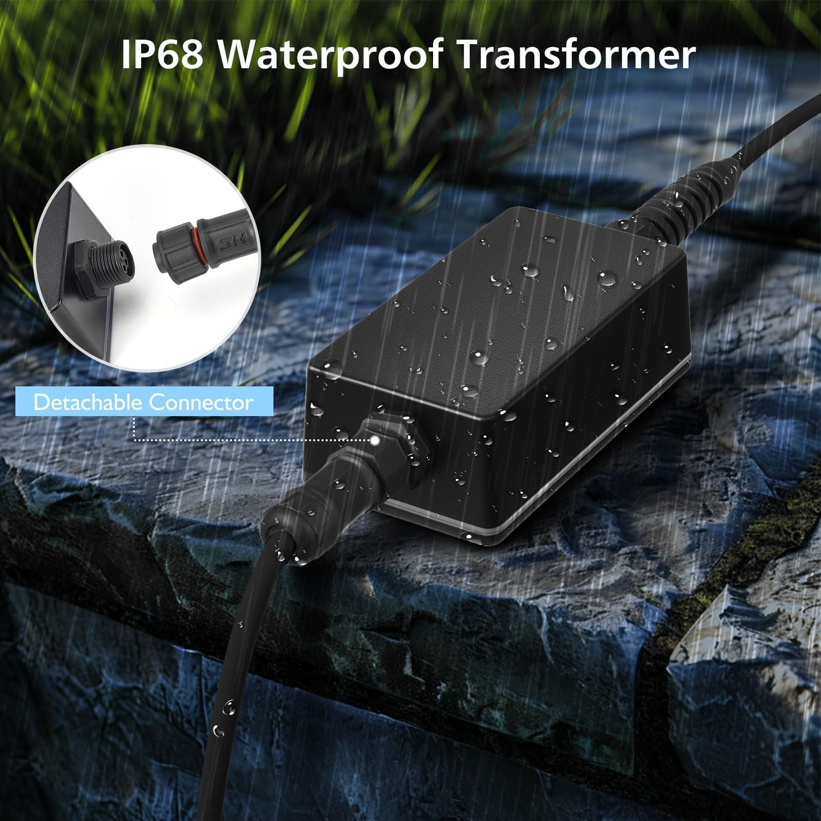 LyLmLe Underwater Pond Light with 12V