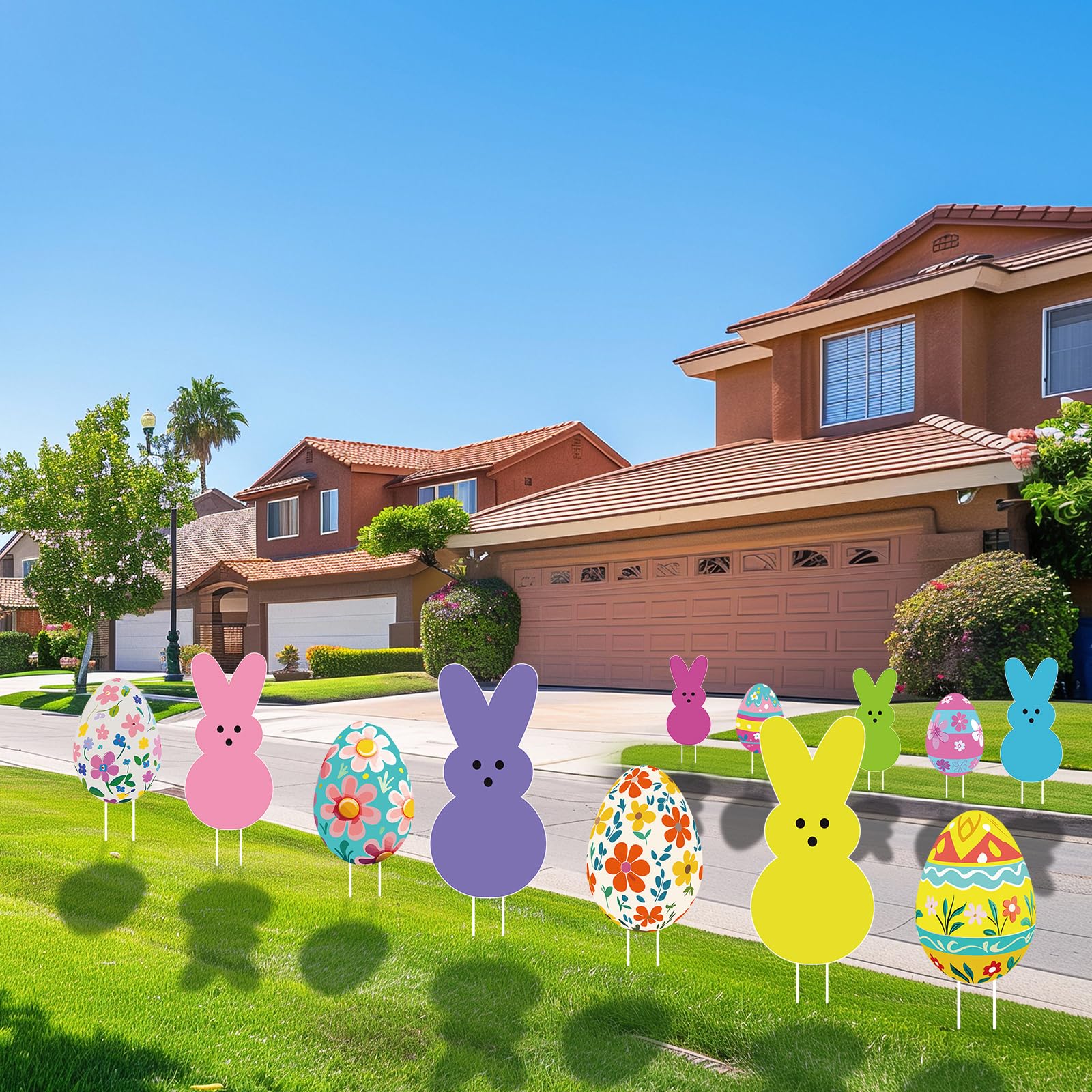 Lynumtw Easter Bunny sign with vibrant colors