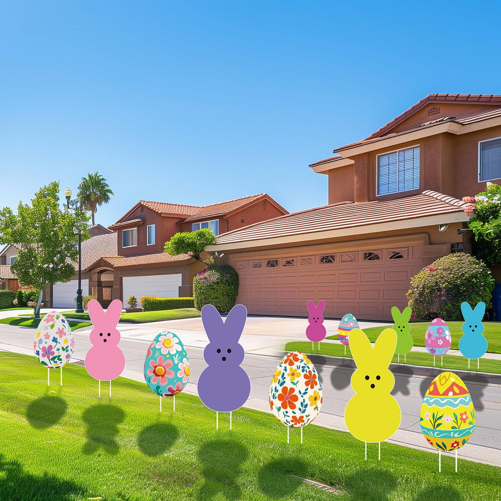 Lynumtw Easter Bunny sign with vibrant colors