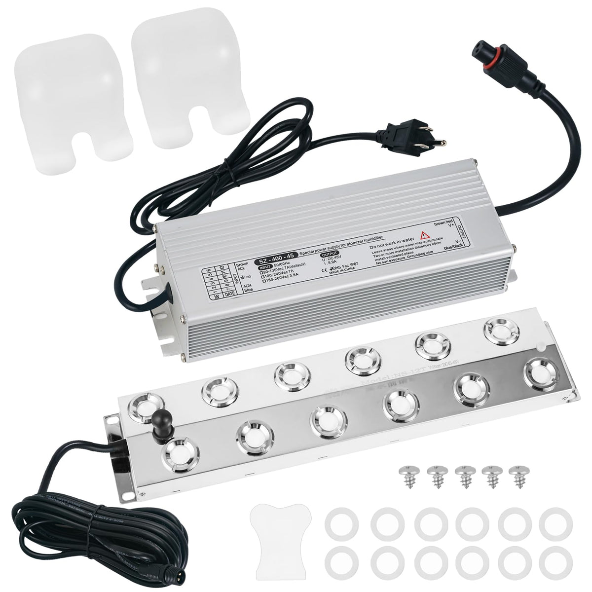 Lynvire Ultrasonic Mist Maker Fogger 12 Heads front view