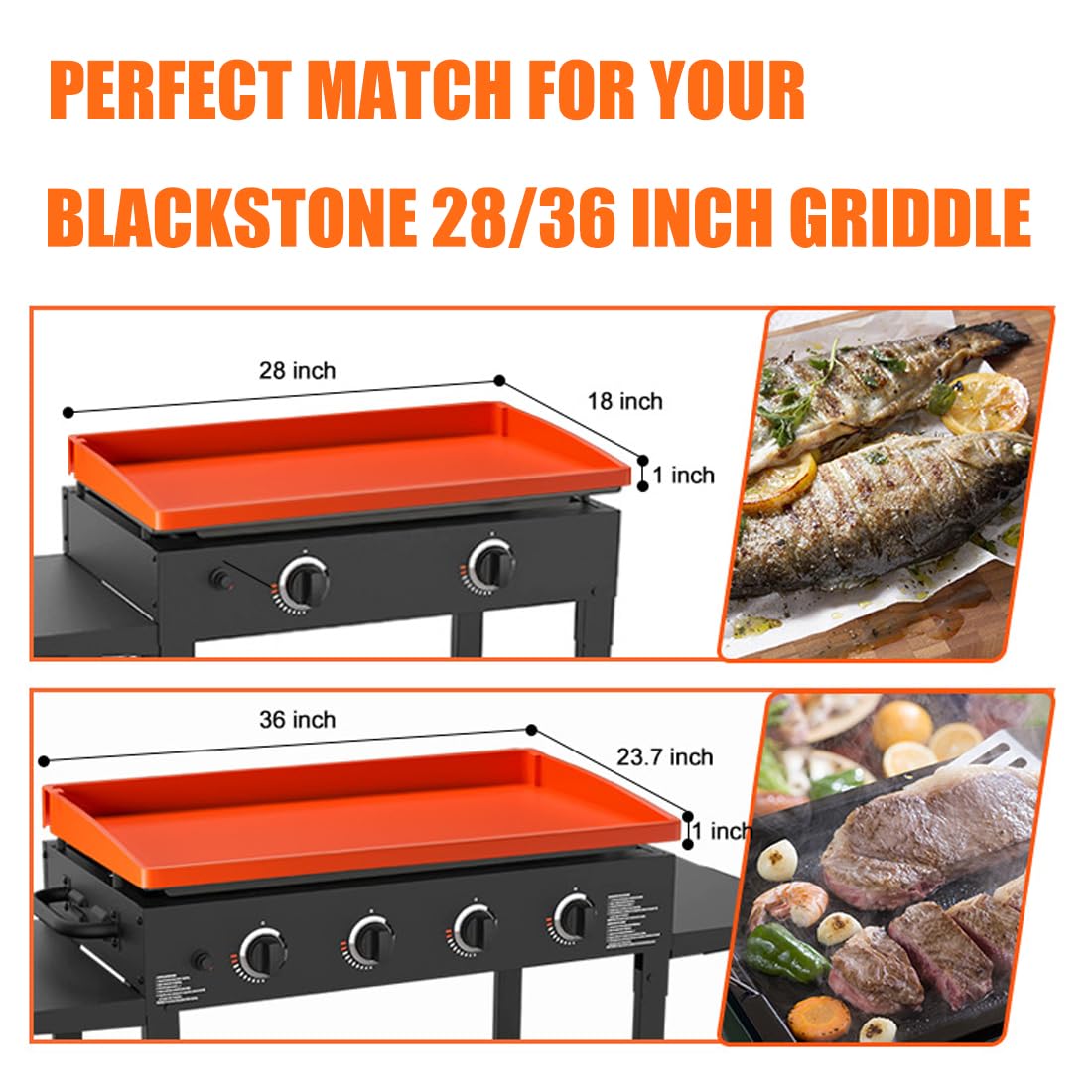 Lyonbi Griddle Cover showing non-slip bottom surface