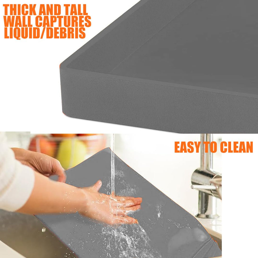 Lyonbi Silicone Griddle Mat in use with food on a griddle