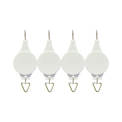 Lythor pack plant hook pulley 4-pack in white