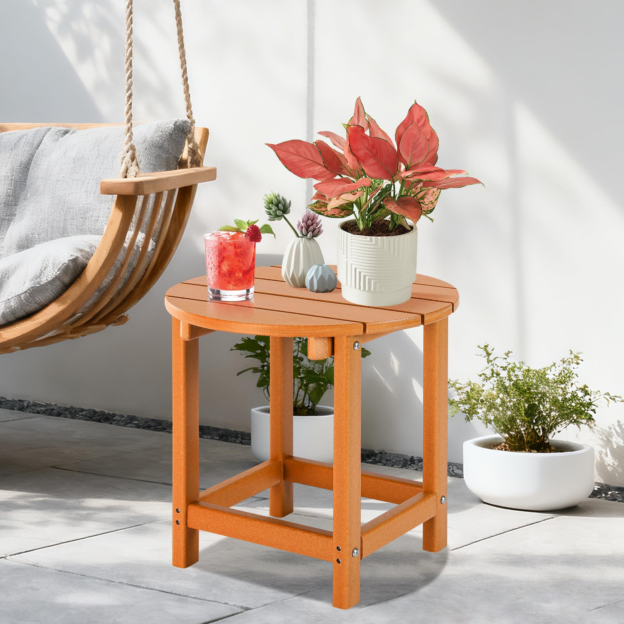 LZRS outdoor table set up near a pool