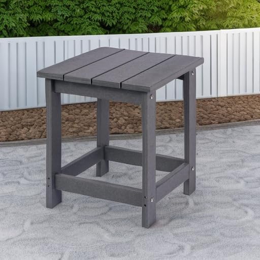 LZRS Patio Side Table showing assembly parts included