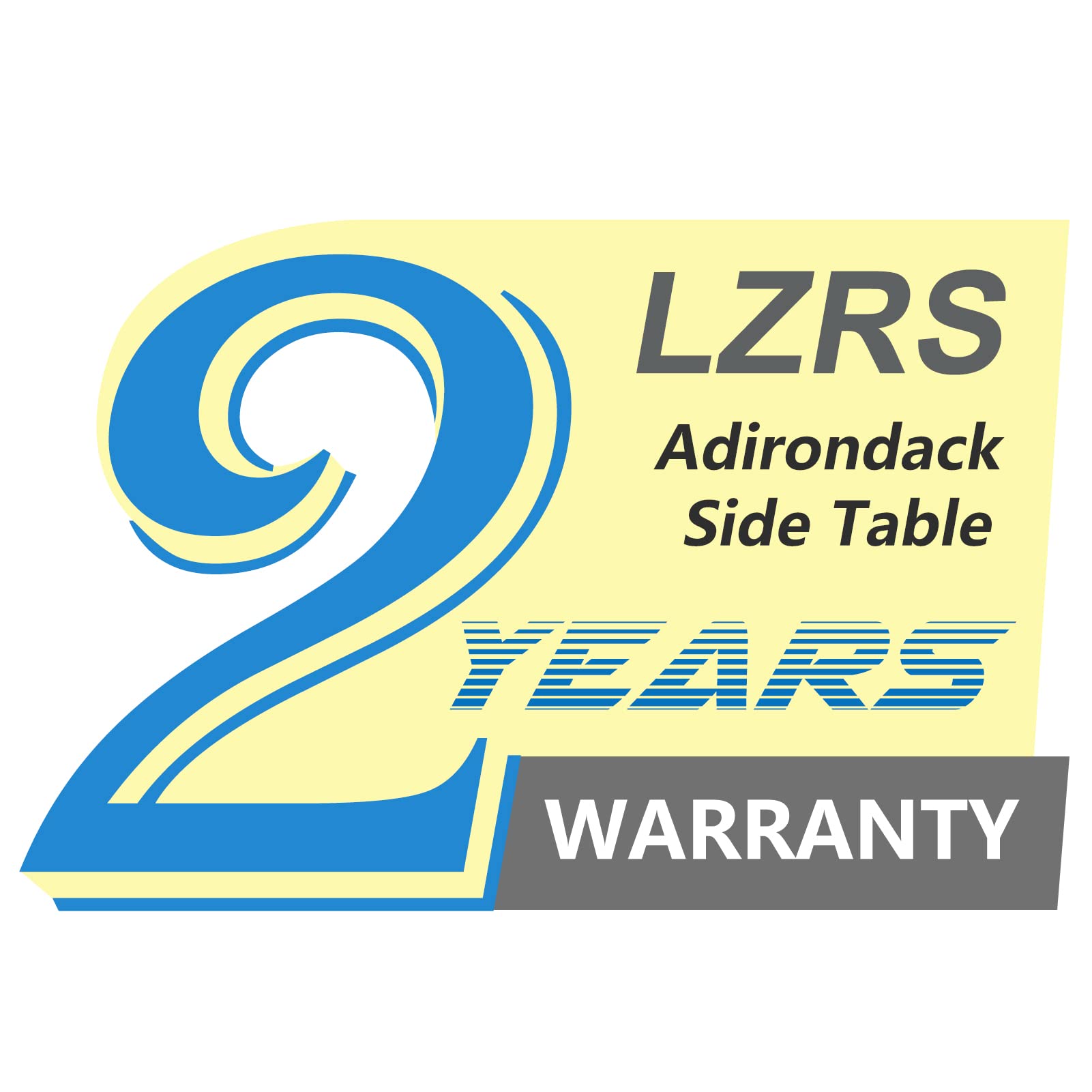 LZRS Round Adirondack Patio Side Table on patio