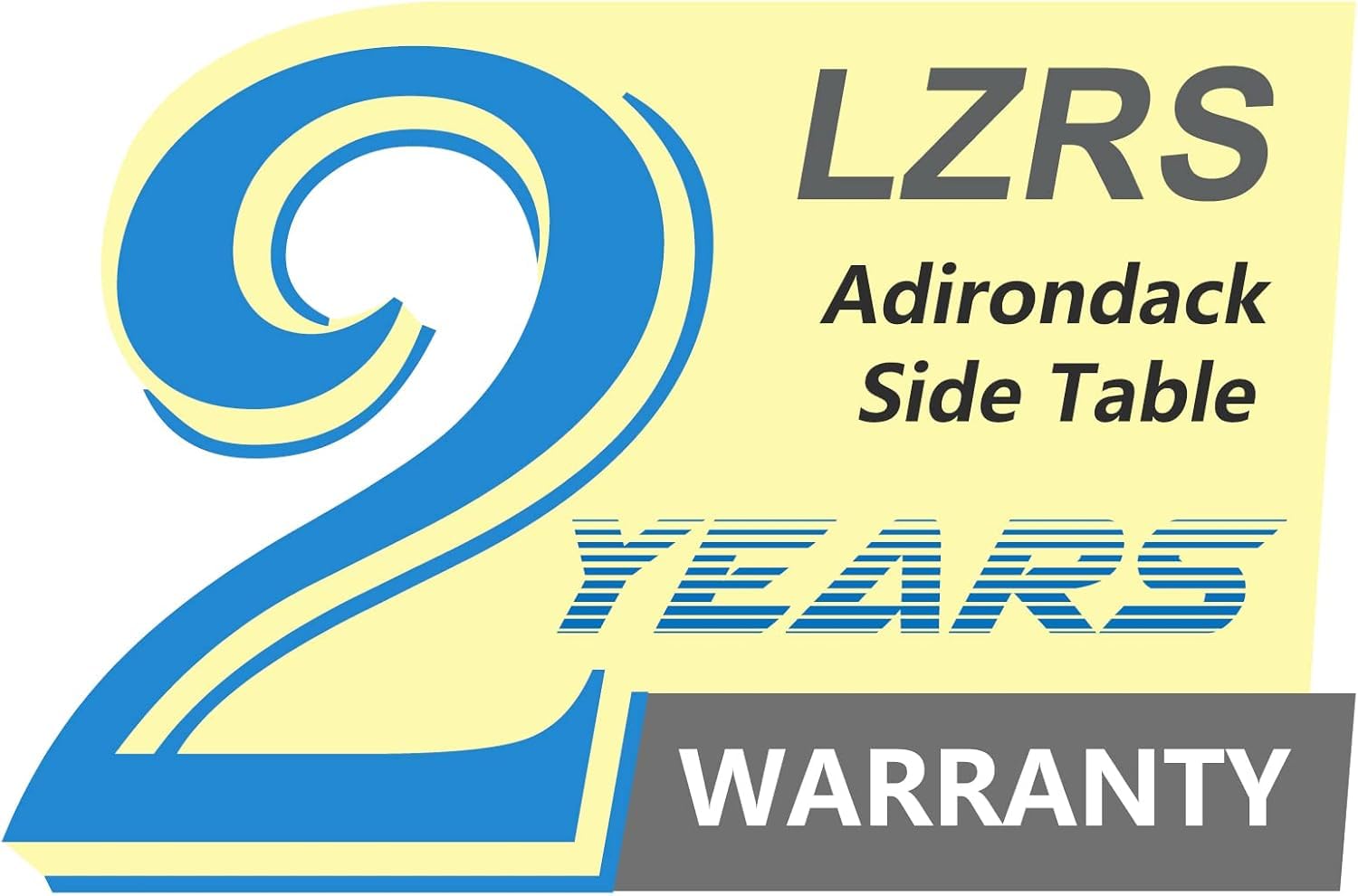 LZRS Round Adirondack table with drinks on a deck