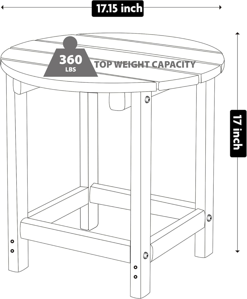 LZRS side table assembly hardware and instructions
