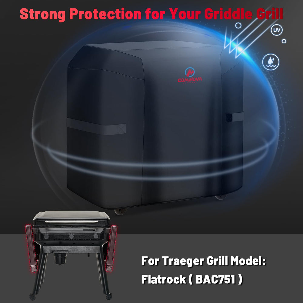 M COMNOVA Grill Cover on Traeger Flatrock grill