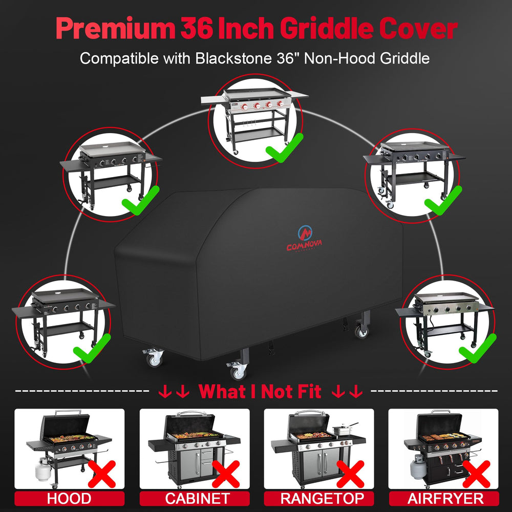 M COMNOVA OUTDOORS 36 Inch Griddle Cover on a Blackstone griddle