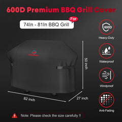 M COMNOVA OUTDOORS Grill Cover 82 Inch side view