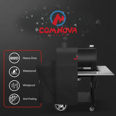M COMNOVA OUTDOORS grill cover for Oklahoma Joe's Rider 900 side view
