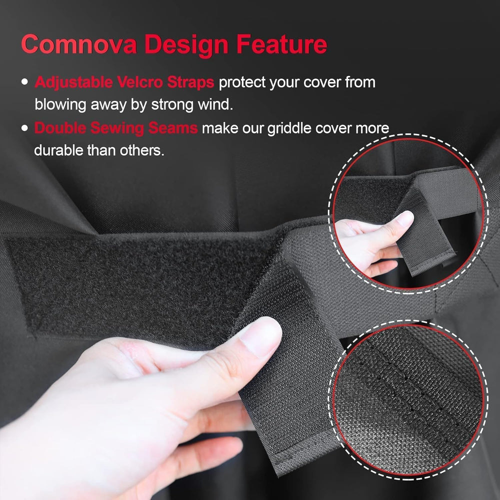 M COMNOVA OUTDOORS grill cover laid out for easy cleaning
