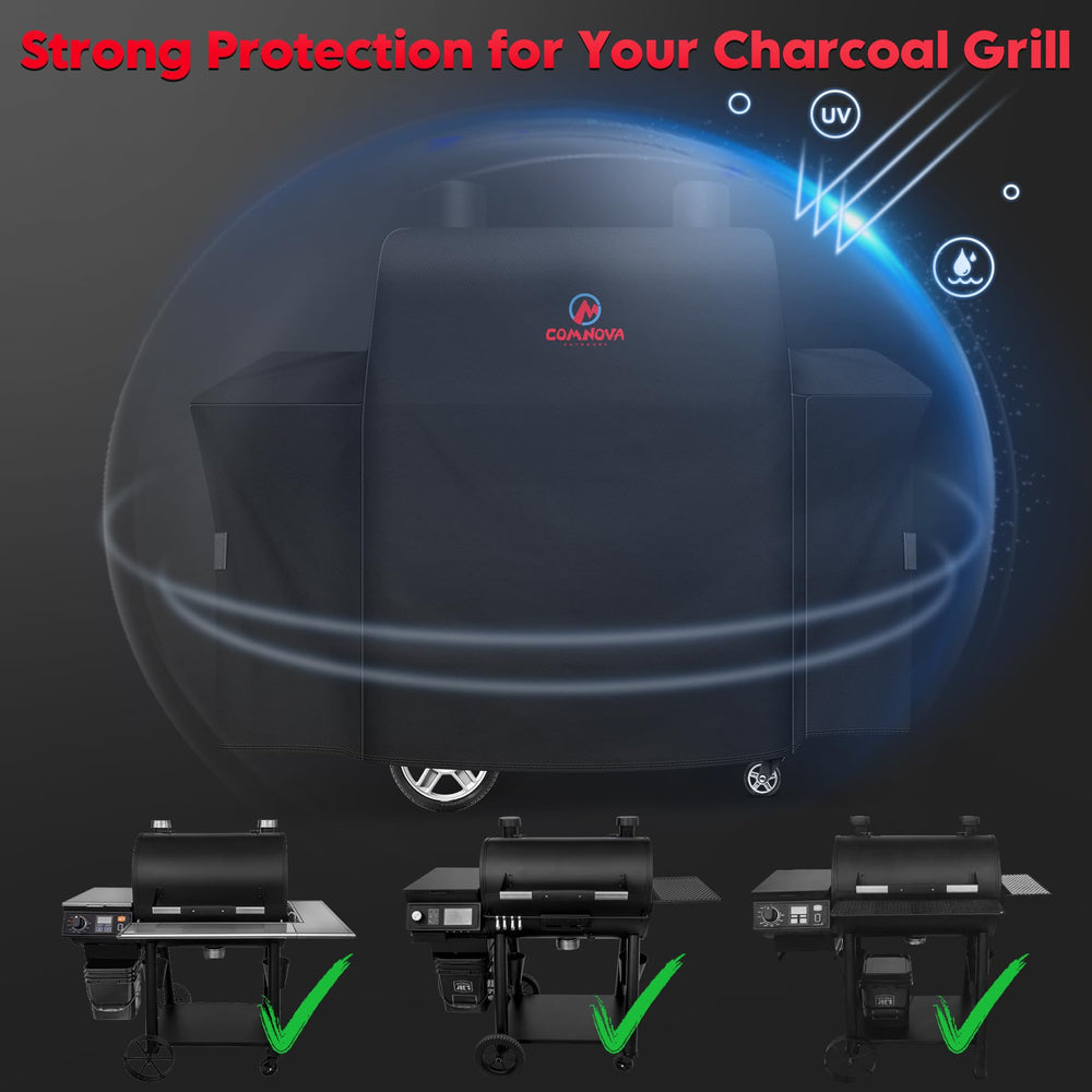 M COMNOVA OUTDOORS grill cover with adjustable drawstring