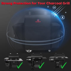 M COMNOVA OUTDOORS grill cover with adjustable drawstring