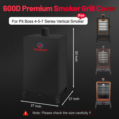 M COMNOVA OUTDOORS Smoker Cover adjustable Velcro detail