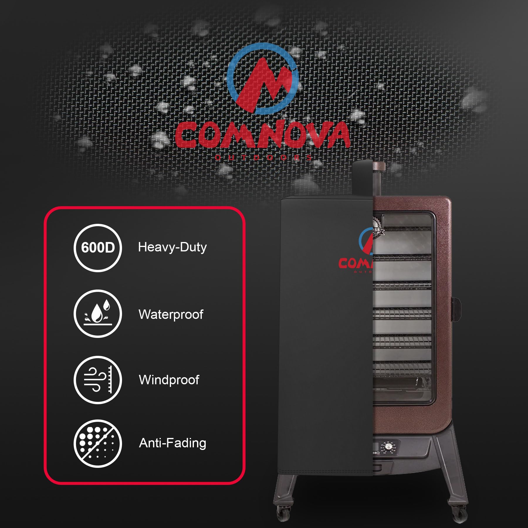 M COMNOVA OUTDOORS Smoker Cover material texture close-up