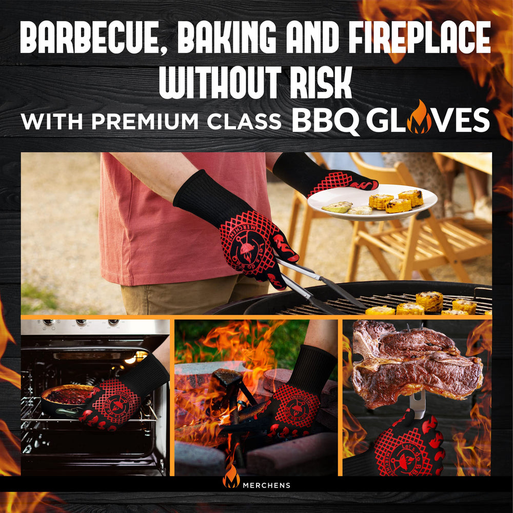 M MERCHENS BBQ Gloves packed in gift box
