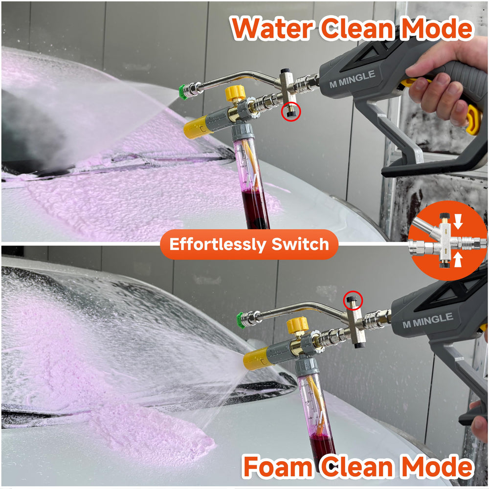 M MINGLE Foam Cannon nozzle tips details