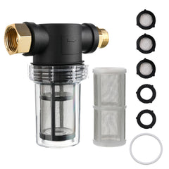 M MINGLE Garden Hose Filter Kit with 40 mesh screen and accessories