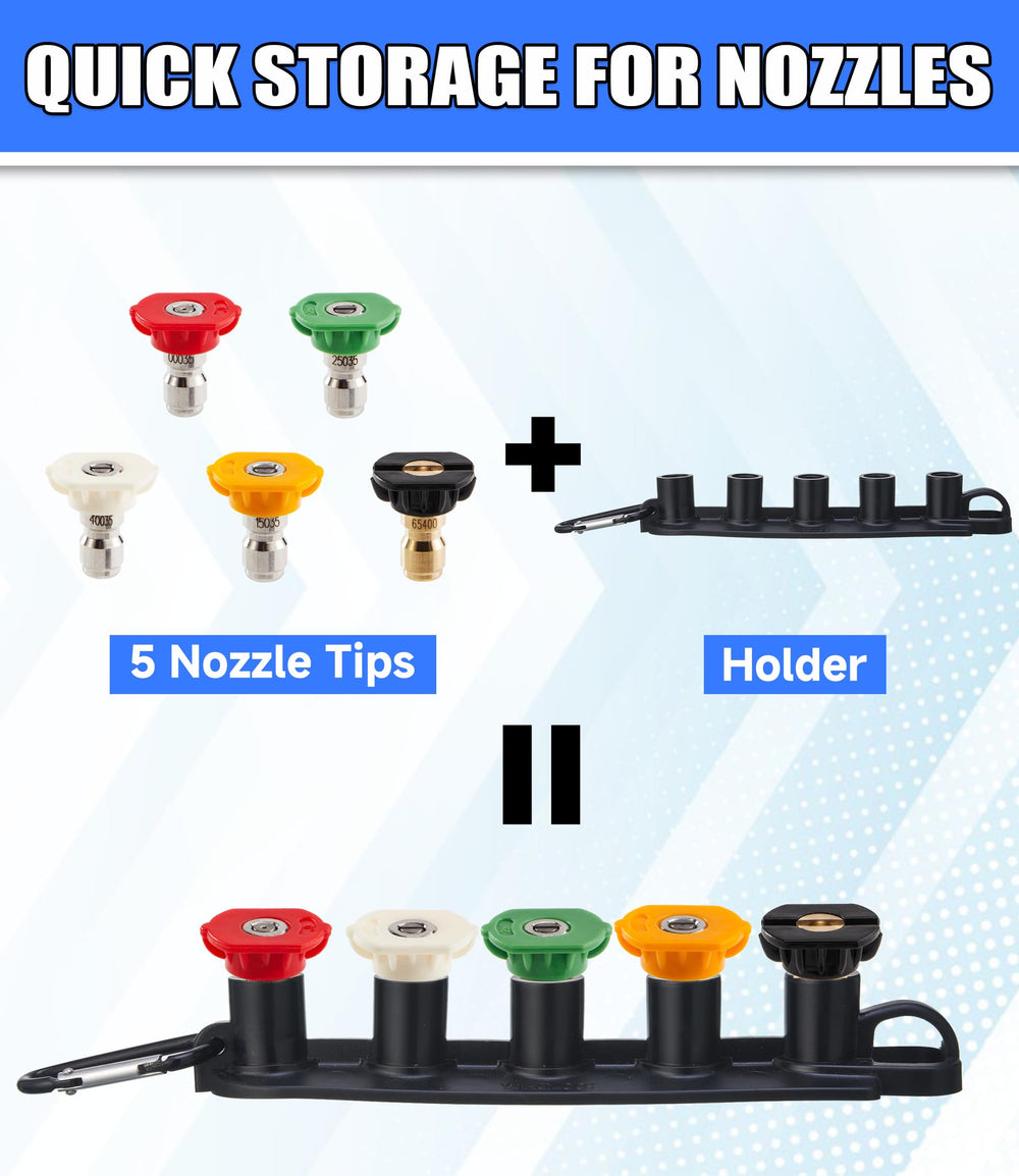 M MINGLE Pressure Washer Gun and nozzle holder