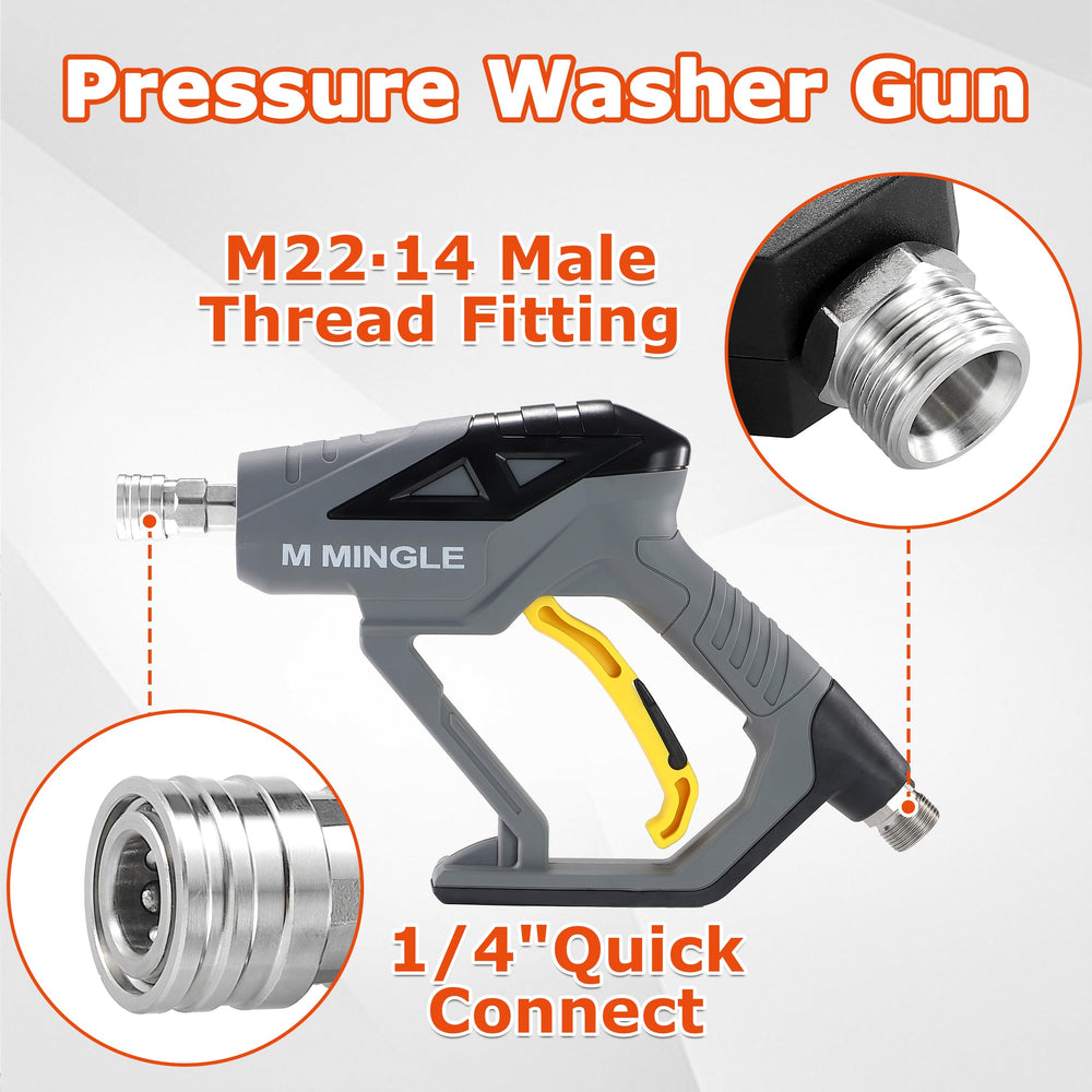 M MINGLE Pressure Washer Gun dual-purpose switch