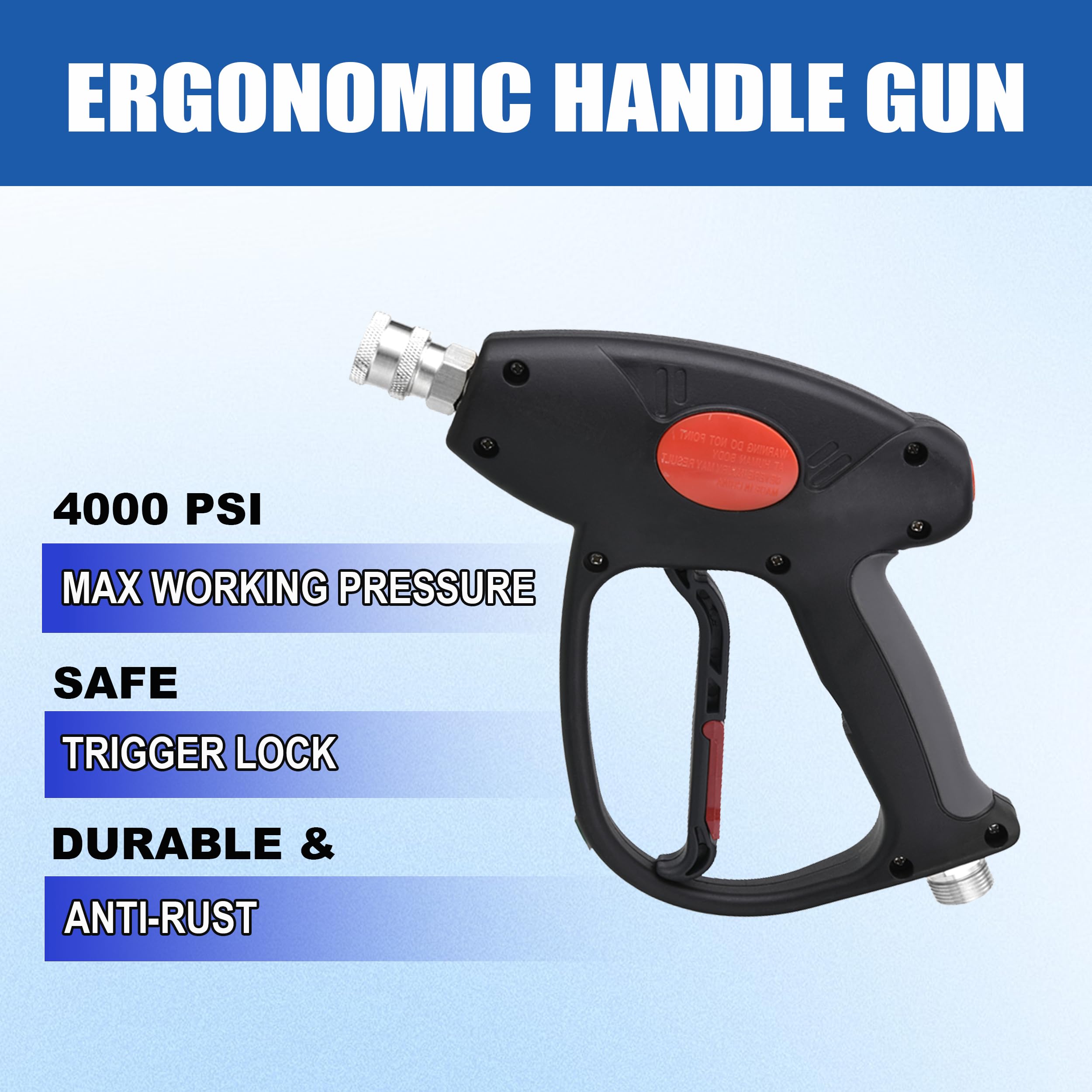 M MINGLE pressure washer gun with 4000 PSI label
