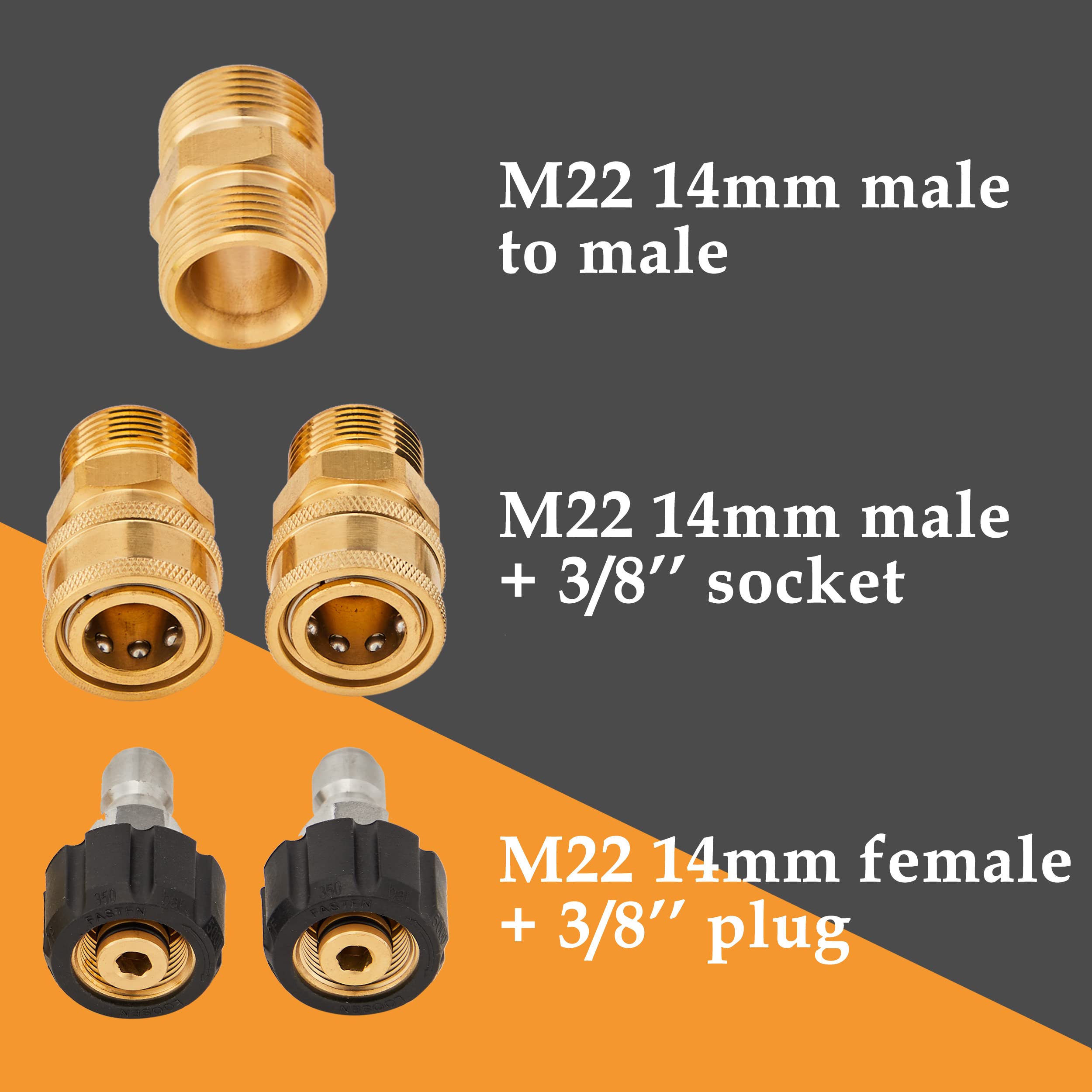 M MINGLE Pressure Washer Hose 50 FT coiled up
