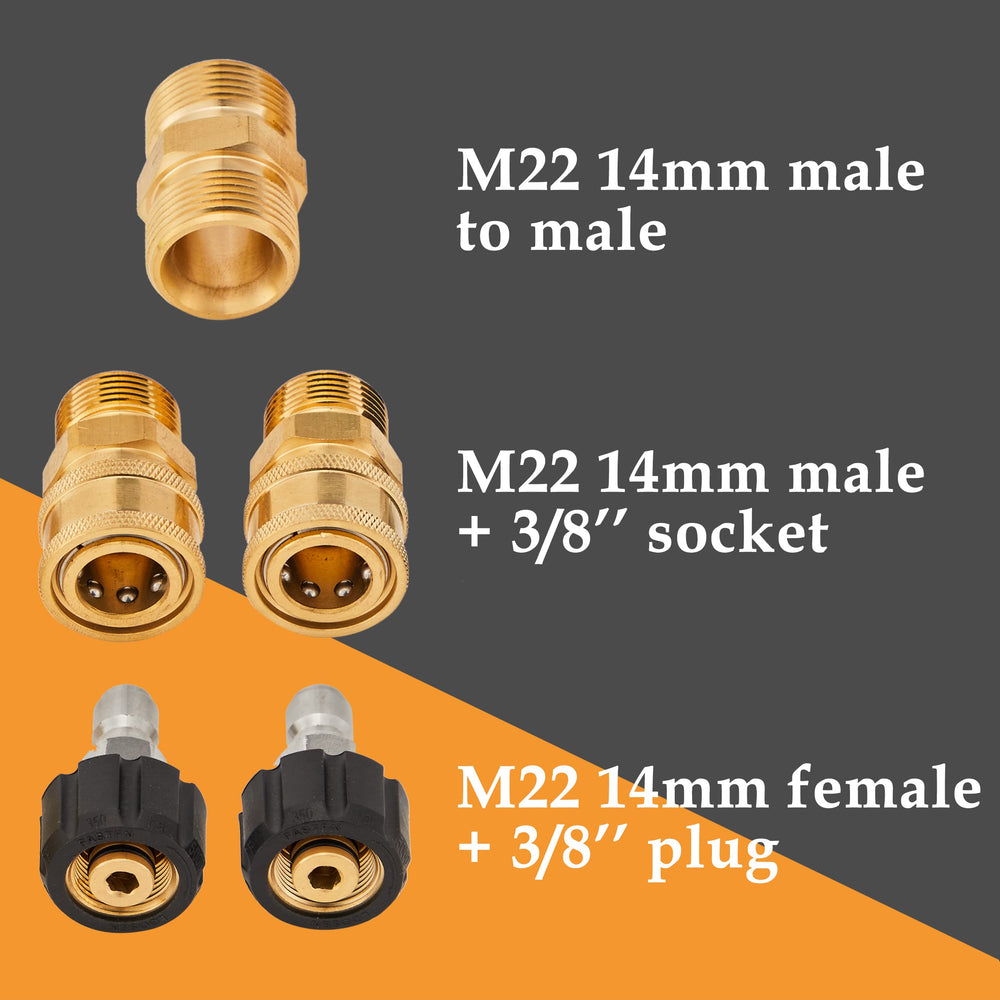 M MINGLE Pressure Washer Hose 50 FT coiled up