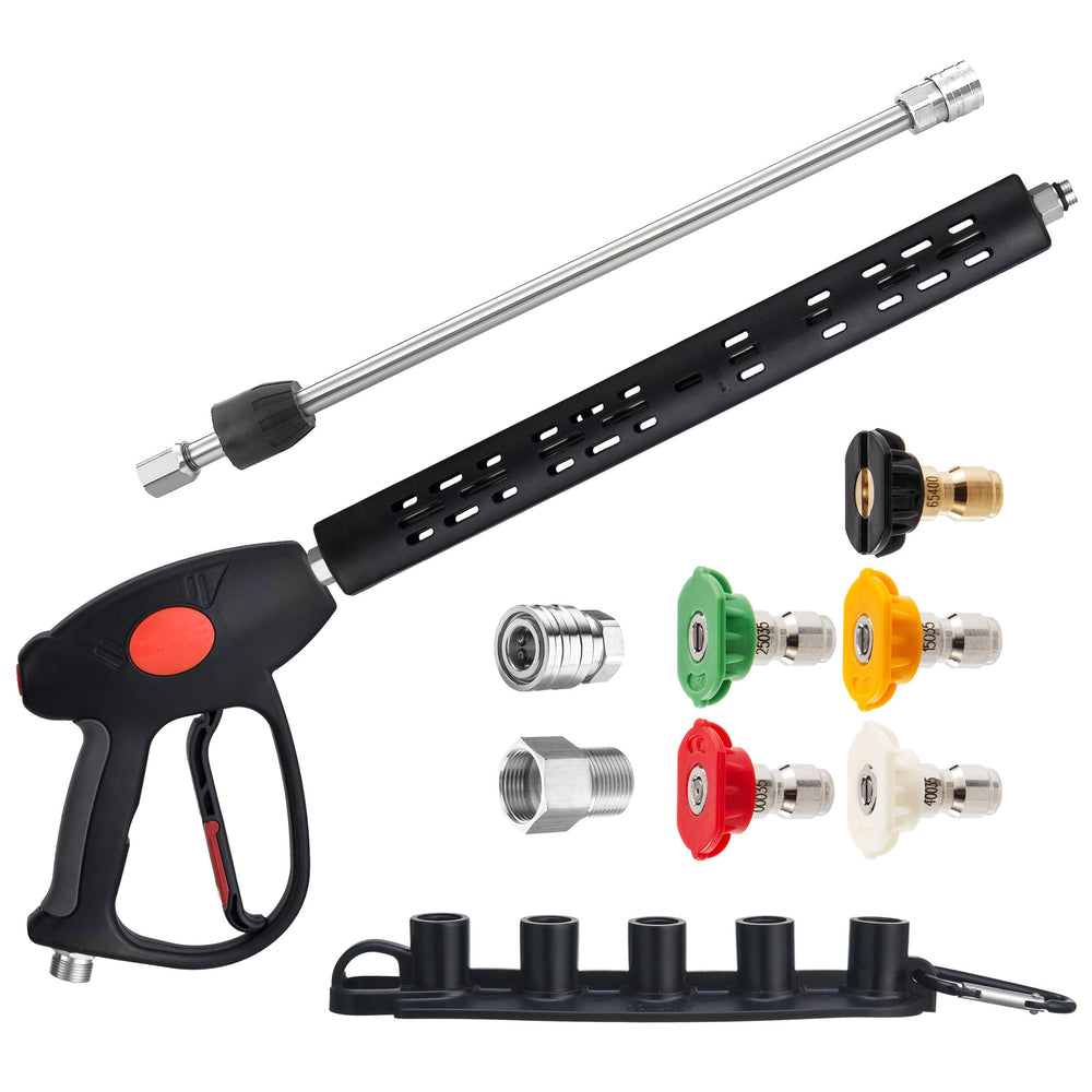 M MINGLE Replacement Pressure Washer Gun front view with 40-inch extension wand