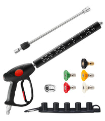 M MINGLE Swivel Pressure Washer Gun front view with 3/8" quick connect