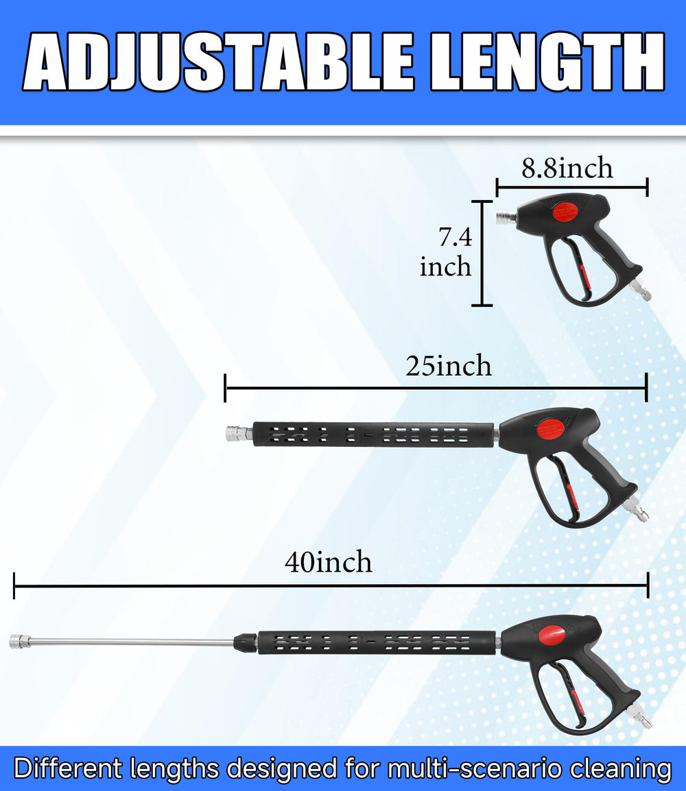 M MINGLE Swivel Pressure Washer Gun with safety lock