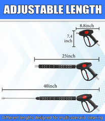 M MINGLE Swivel Pressure Washer Gun with safety lock