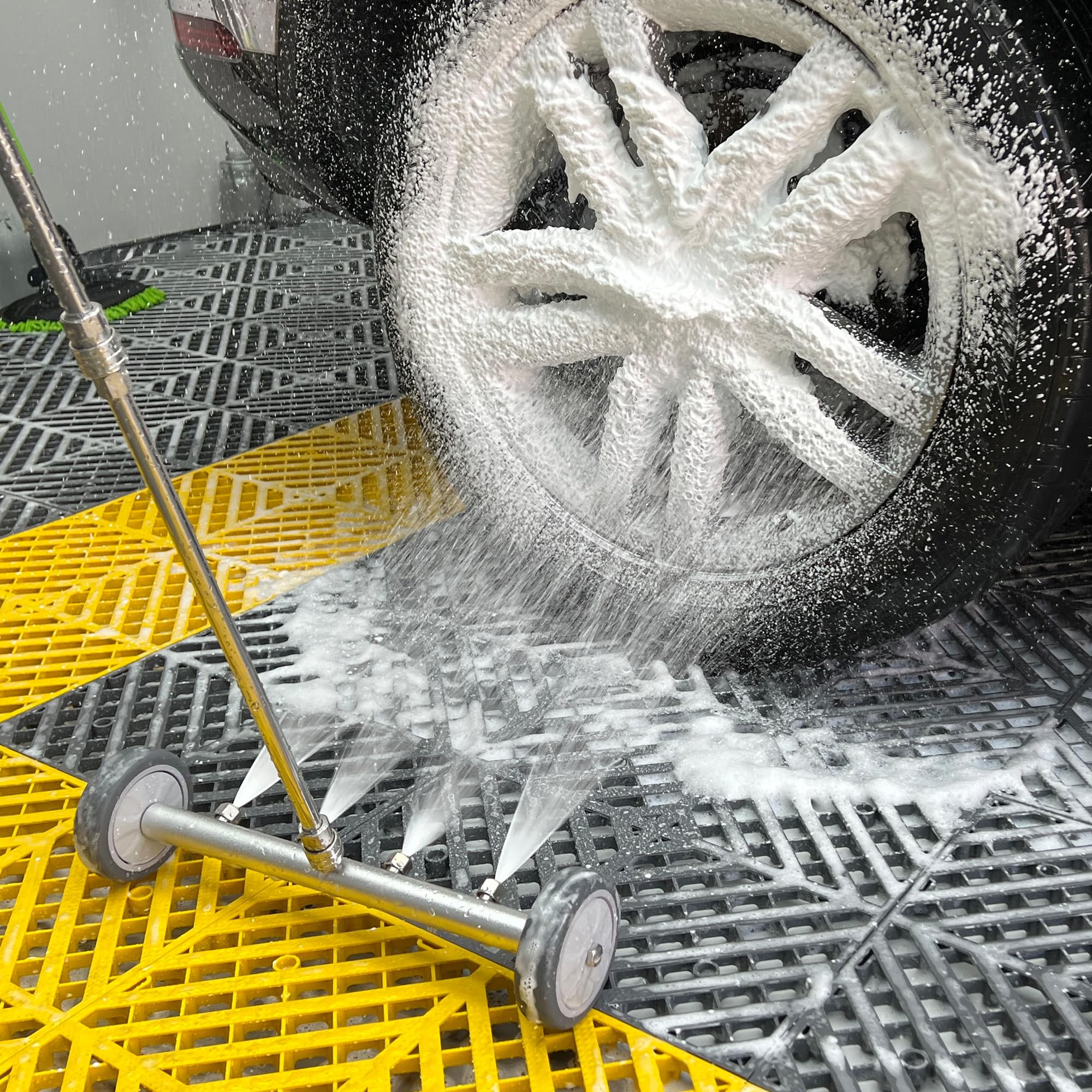 M MINGLE undercarriage washer attachment with car wash mitt