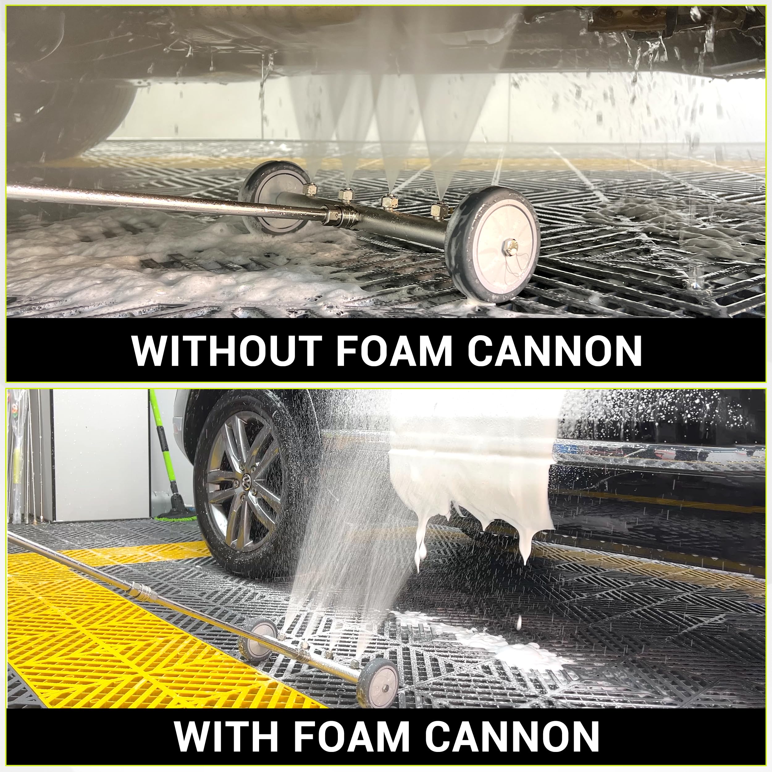 M MINGLE undercarriage washer with small wheels for easy access
