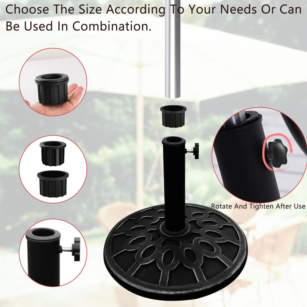 M8 threaded plastic knob for umbrella base