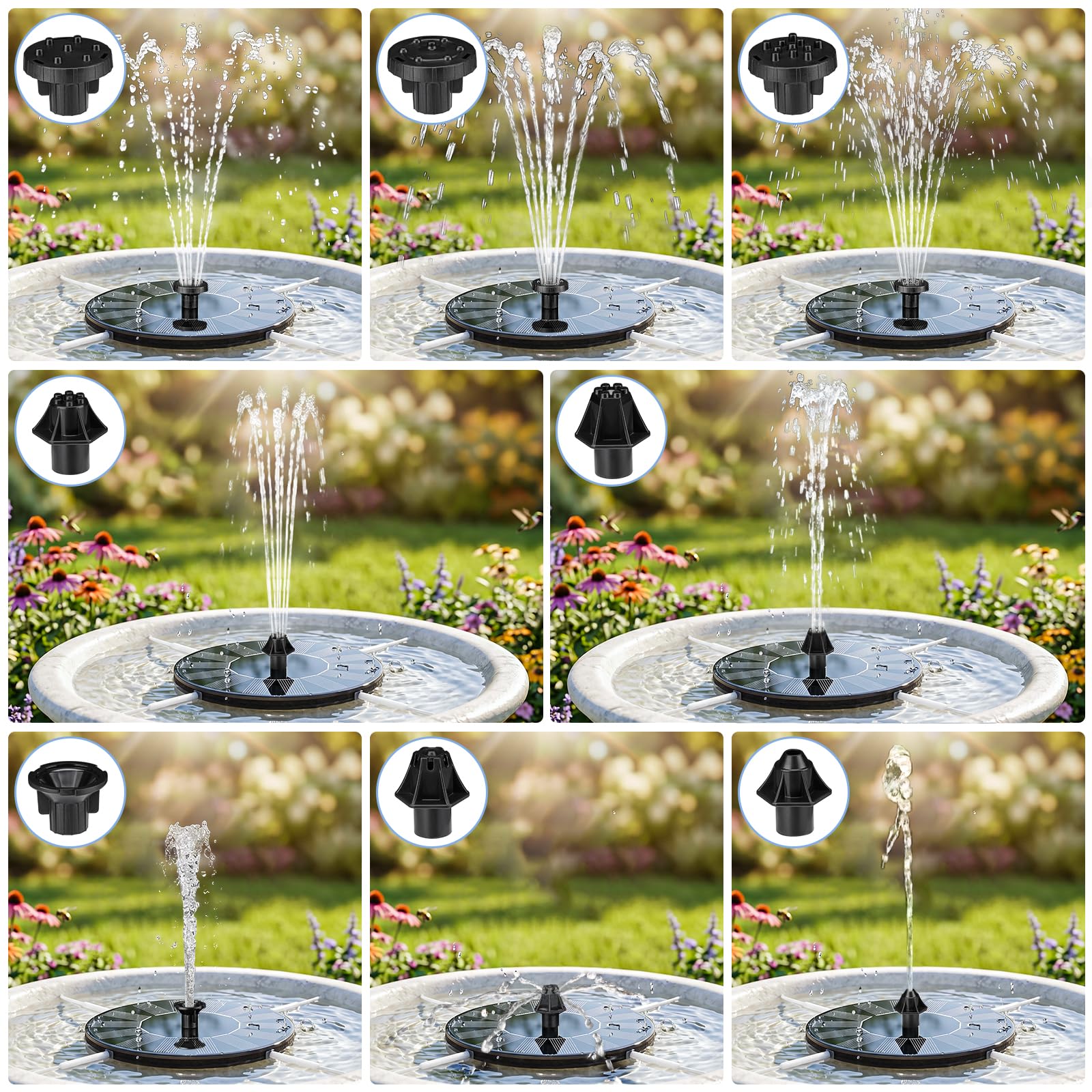 Mademax Solar Fountain pump close-up